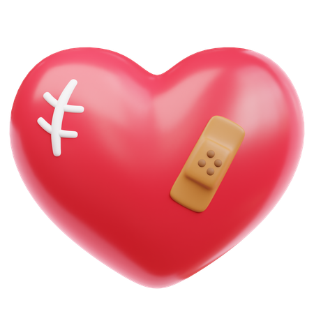 Curar coração  3D Icon