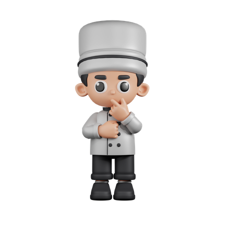 Curious  Chef  3D Illustration