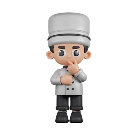 Curious  Chef  3D Illustration