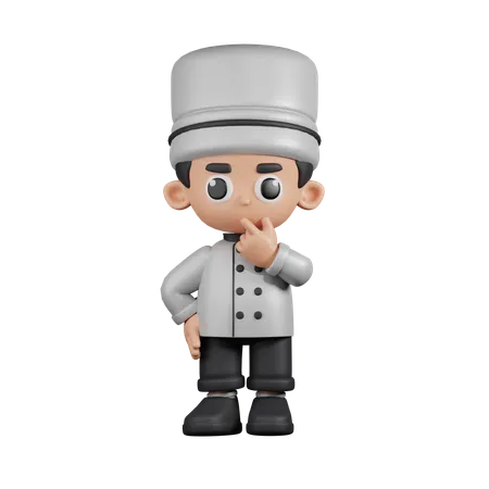 Curious Chef  3D Illustration