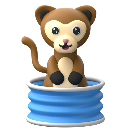 Curious Ferret  3D Icon