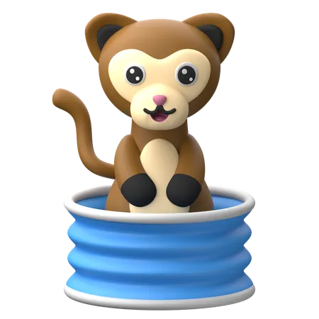 Curious Ferret  3D Icon