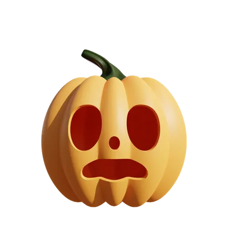 Curious Pumpkin  3D Icon