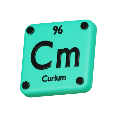 Curium Element 3 D Icon 3D Icon