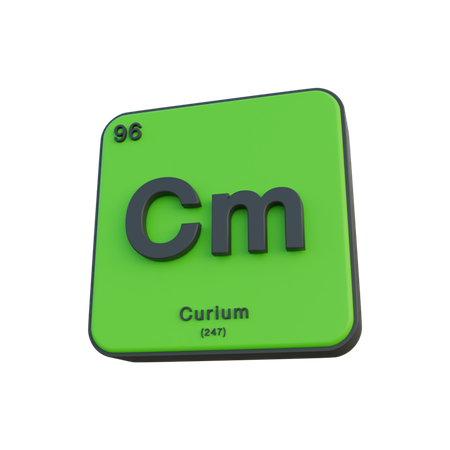 Curium  3D Illustration