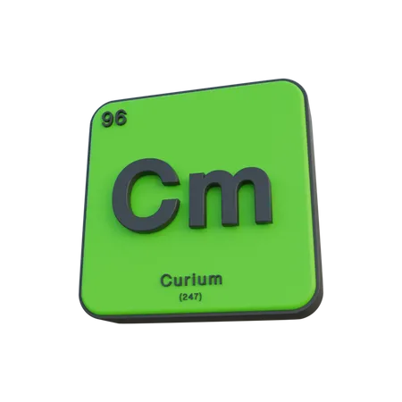 Curium  3D Illustration