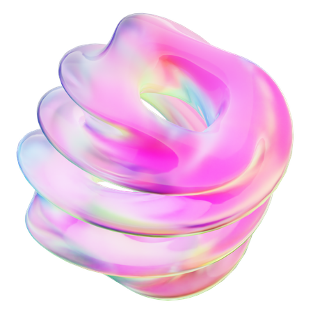 Curl Abstract Shape  3D Icon