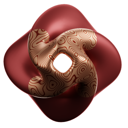 Curl Abstract Shape  3D Icon