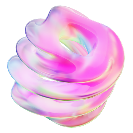 Curl Abstract Shape  3D Icon