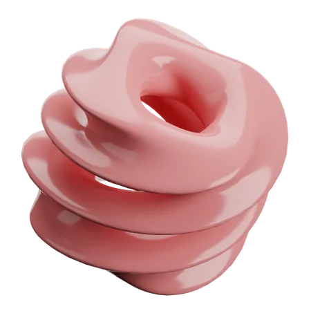 Curl Abstract Shape  3D Icon