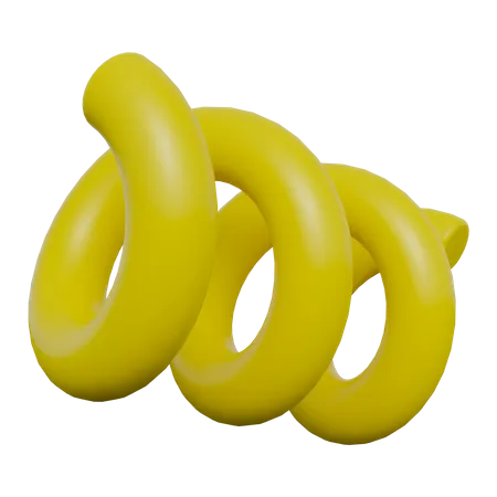 Curl Abstract Shapes  3D Icon