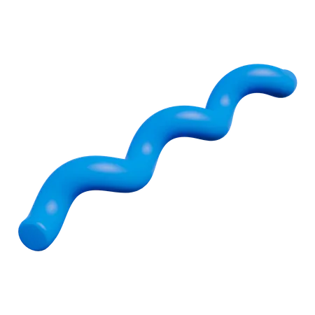 Curl Line  3D Icon