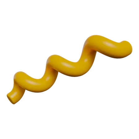 Curl Line  3D Icon