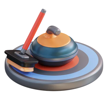 3 D Illustration Curling 3D Icon