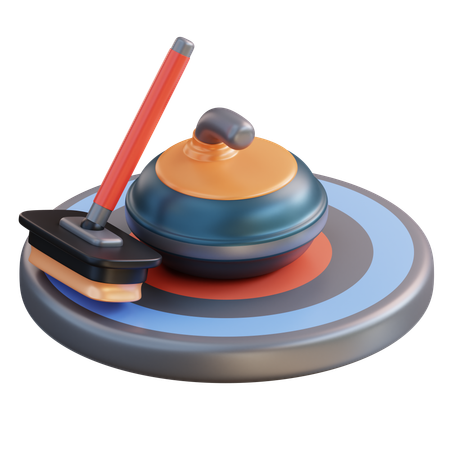 Curling  3D Icon
