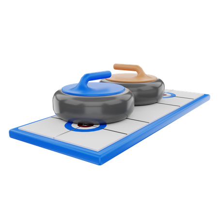 Curling  3D Illustration