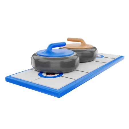 Curling  3D Illustration