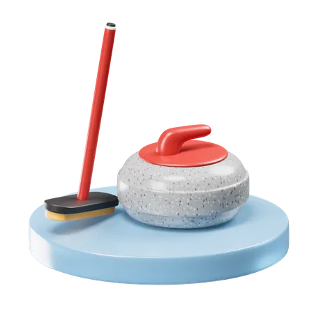 Curling  3D Icon