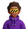 CURLY HAIR MAN WITH VR