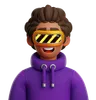 Curly Hair Man With VR