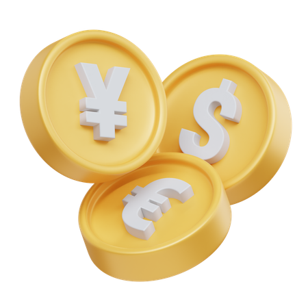Currencies  3D Icon