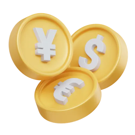Currencies  3D Icon