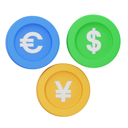 Currencies  3D Icon