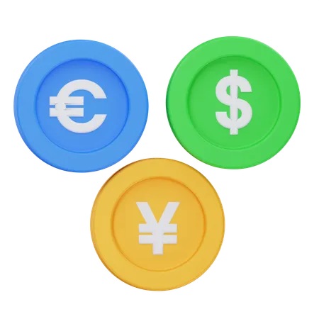 Currencies  3D Icon