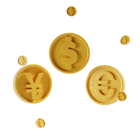 Currencies  3D Icon