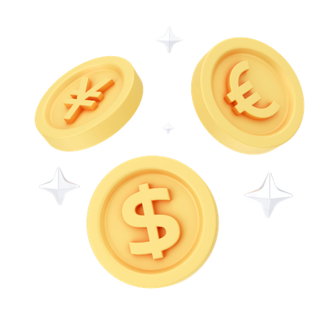 Currencies  3D Icon