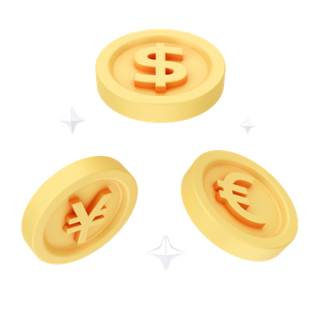 Currencies  3D Icon