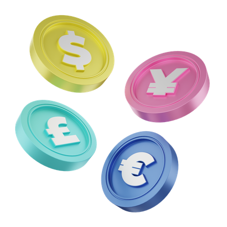 Currencies  3D Icon