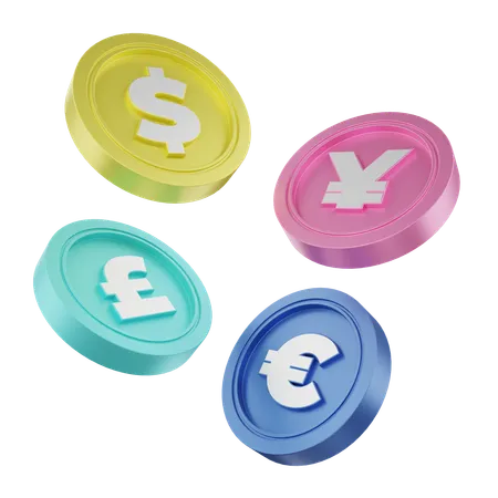 Currencies  3D Icon