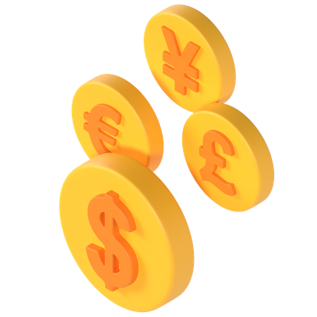 Currencies  3D Icon