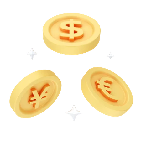 Currencies  3D Icon
