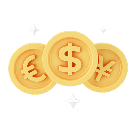 Currencies  3D Icon