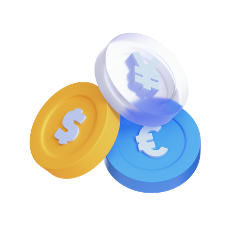 通貨  3D Icon