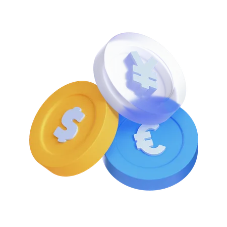 通貨  3D Icon