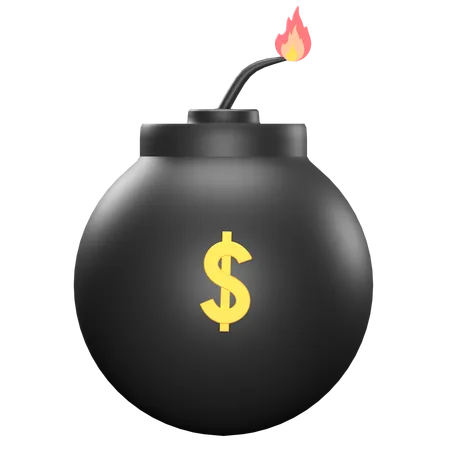 Currency Bomb  3D Icon