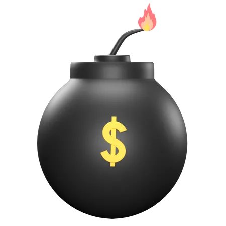 Currency Bomb 3D Icon