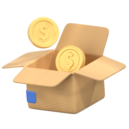 Currency box  3D Icon