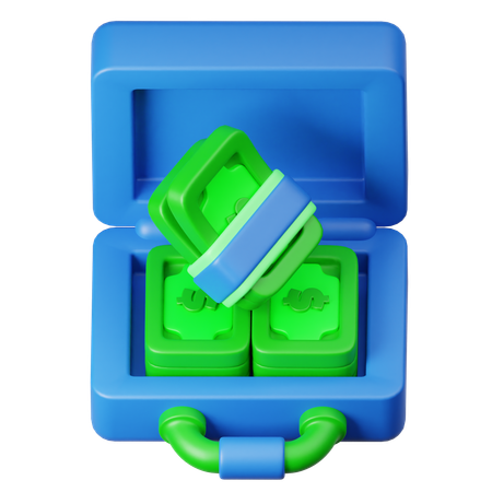 Currency Briefcase  3D Icon