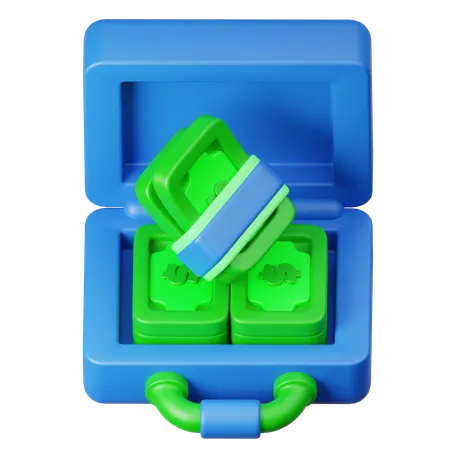 Currency Briefcase  3D Icon