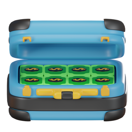 Currency Briefcase  3D Icon