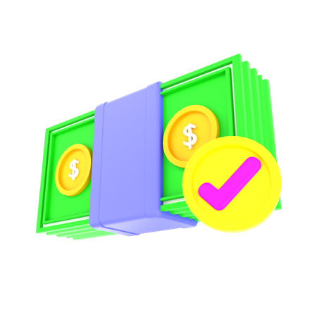 Currency bundle  3D Icon