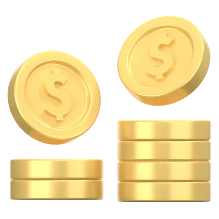 Currency coins  3D Icon
