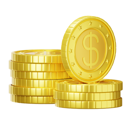 Currency Coins  3D Icon