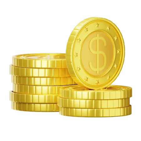 Currency Coins  3D Icon