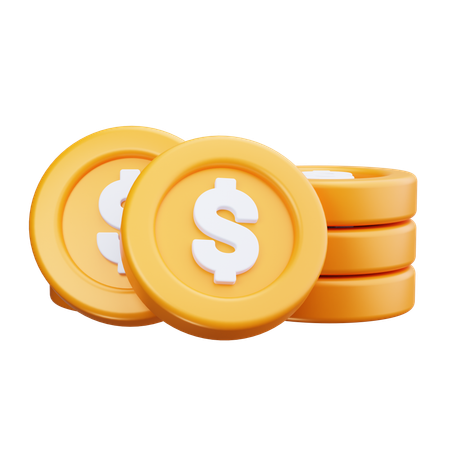 Currency Coins  3D Icon