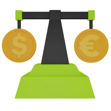 Currency Comparison 3D Icon